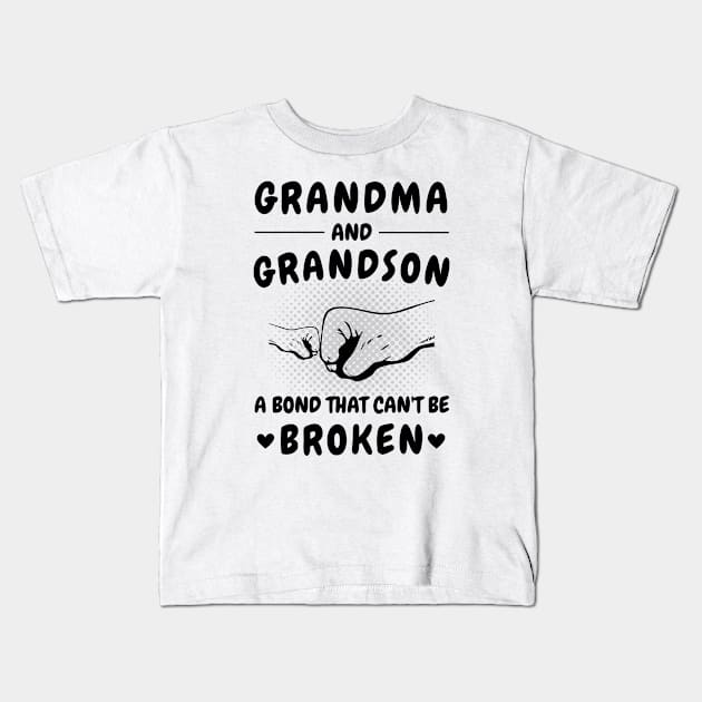 Grandma and Grandson Kids T-Shirt by Goodprints